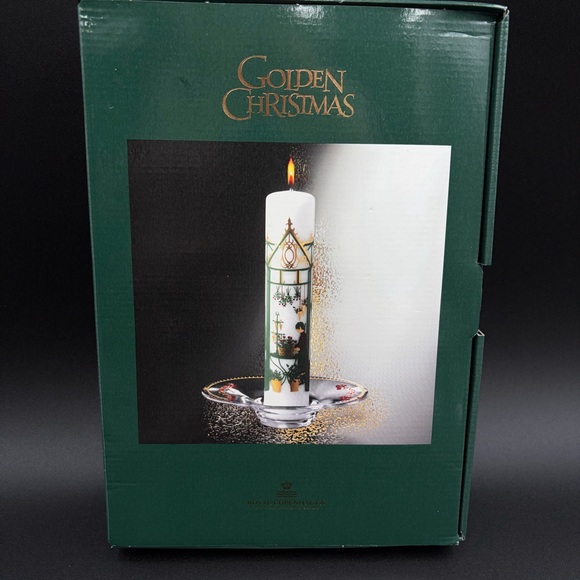 Vintage 1999 Royal Copenhagen Holmegaard Christmas Advent Candle Glass Holder - Picture 14 of 15